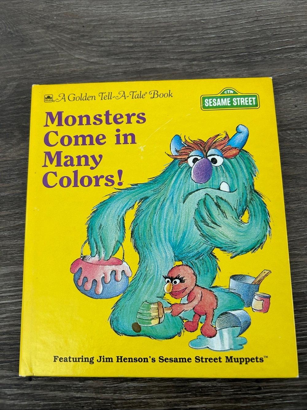 VINTAGE 1980 Monsters Come In Many Colors by Jocelyn Stevenson - Sesame Street